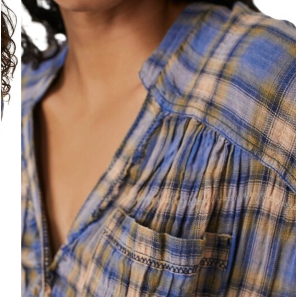 We The Free Plaid Shirt, Size Medium - $43